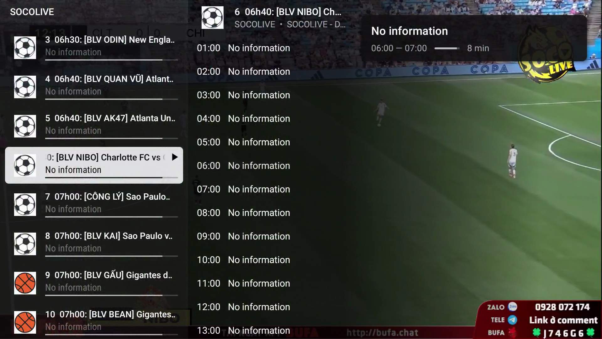 DANH SÁCH LINK IPTV BÓNG ĐÁ 3 LINK IPTV Socolive