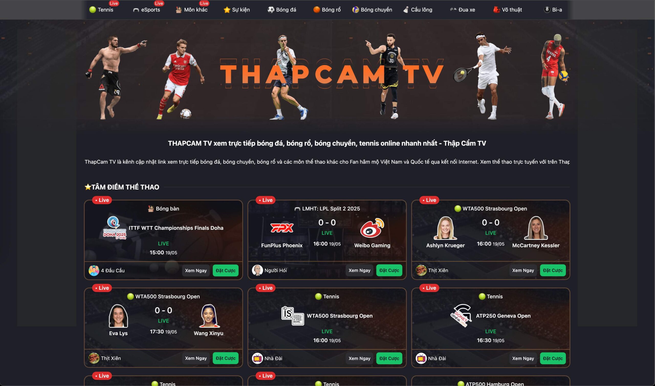 DANH SÁCH LINK IPTV BÓNG ĐÁ 1 Link IPTV ThapcamTV